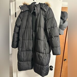 Old Navy quilted long coat